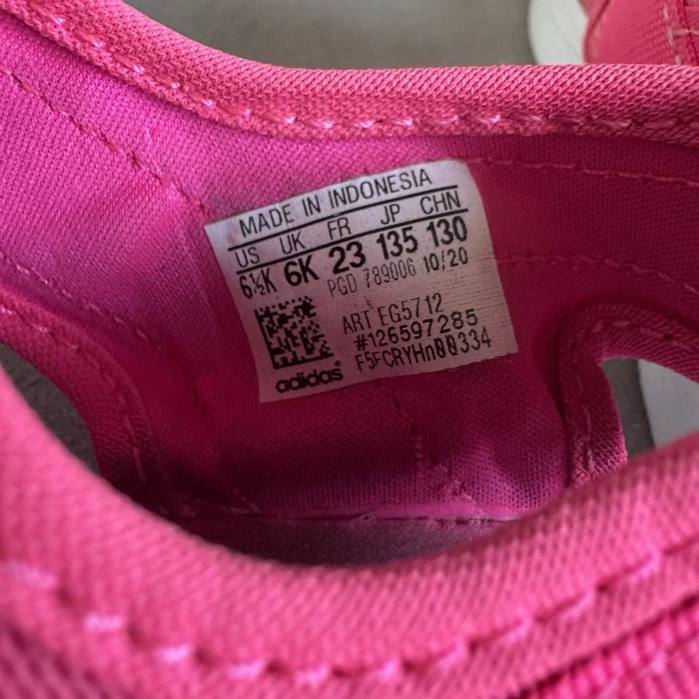 Size 6.5c - TODDLER ADIDAS ORIGINALS SUPERSTAR 360 SANDAL I SHOCK PINK WHT